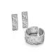 Antiqued Finish Stylish Silver Ring The Liquid, Ring Size: Adjustable, image , picture 4