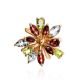 Bright Golden Ring With Multicolor Gemstones, Ring Size: 6.5 / 17, image , picture 3