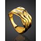 Textured Gold Plated Ring, Ring Size: 7 / 17.5, image , picture 2