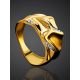 Fabulous Gold Plated Band Ring, Ring Size: 6.5 / 17, image , picture 2