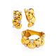 Chic Gold Plated Earrings With Crystals, image , picture 3