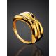 Bold Gold Plated Ring, Ring Size: 7 / 17.5, image , picture 2