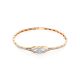 Fabulous Golden Bracelet With Diamonds, image 