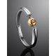 Silver Golden Ring With Dancing Diamond The Diva, Ring Size: 7 / 17.5, image , picture 2