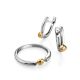 Silver Golden Ring With Dancing Diamond The Diva, Ring Size: 7 / 17.5, image , picture 4