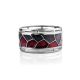 Silver Band Ring With Enamel, Ring Size: 6.5 / 17, image , picture 4