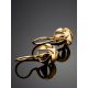 Stylish Gold Plated Silver Earrings, image , picture 2