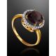 Amazing Garnet Ring With Crystals, Ring Size: 8 / 18, image , picture 2
