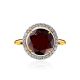 Amazing Garnet Ring With Crystals, Ring Size: 6.5 / 17, image , picture 3