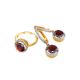Bright Garnet Dangle Earrings, image , picture 3