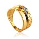 Luminous Gold Plated Band Ring, Ring Size: 8 / 18, image 