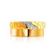 Luminous Gold Plated Band Ring, Ring Size: 7 / 17.5, image , picture 3