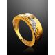 Luminous Gold Plated Band Ring, Ring Size: 6 / 16.5, image , picture 2