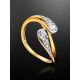 Feminine Open Ring With Crystals, Ring Size: 7 / 17.5, image , picture 2