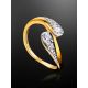 Feminine Open Ring With Crystals, Ring Size: 6.5 / 17, image , picture 2
