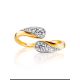 Feminine Open Ring With Crystals, Ring Size: 6.5 / 17, image , picture 3