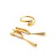 Refined Gold Plated Crystal Dangle Earrings, image , picture 3