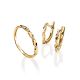 Gold Plated Earrings With White Crystals, image , picture 3