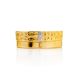 Gold Plated Band Ring With Crystals, Ring Size: 6.5 / 17, image , picture 3