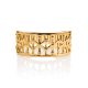 Laced Gold Plated Band Ring, Ring Size: 8 / 18, image , picture 3