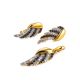 Gold Plated Pendant With Black And White Crystals, image , picture 3