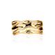 Textured Gold Plated Ring, Ring Size: 6.5 / 17, image , picture 3