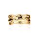Textured Gold Plated Ring, Ring Size: 7 / 17.5, image , picture 3