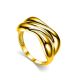 Bold Gold Plated Ring, Ring Size: 6 / 16.5, image 