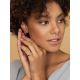 Pink Enamel Earrings In Sterling Silver, image , picture 3
