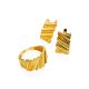Textured Gold Plated Earrings, image , picture 4