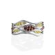Silver Ring With Two Toned Crystals, Ring Size: 6 / 16.5, image , picture 4