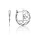 Boho Chic Style Silver Laced Earrings The Sacral, image 