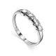 Chic White Gold Diamond Ring, Ring Size: 6 / 16.5, image 