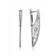 Geometric Laced Silver Earrings The Sacral, image 
