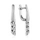 White Gold Earrings With Diamond Dangles, image 