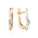 Refined Gold Diamond Earrings, image 