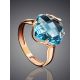 Fabulous Golden Ring With Bold Topaz, Ring Size: 8.5 / 18.5, image , picture 2