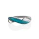 Silver Ring With Blue Enamel, Ring Size: 7 / 17.5, image , picture 3
