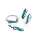 Silver Ring With Blue Enamel, Ring Size: 7 / 17.5, image , picture 4