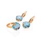 Fabulous Golden Ring With Bold Topaz, Ring Size: 8.5 / 18.5, image , picture 6