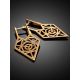 Geometric Gold Plated Silver Earrings, image , picture 2