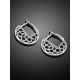 Boho Chic Style Silver Laced Earrings The Sacral, image , picture 2