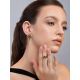 Chic Gold Plated Earrings With Crystals, image , picture 4