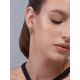 Chic Gold Plated Earrings With Crystals, image , picture 4