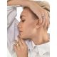 Gorgeous Gold-Plated Silver Ring With Brushed Finish The Liquid, Ring Size: Adjustable, image , picture 4