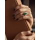 Gold-Plated Ring With Reconstructed Malachite Centerstone, Ring Size: 10 / 20, image , picture 5