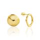 Asymmetric Pairing Of Gold-Plated Silver Earrings The Liquid, image 