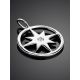 Round Silver Starburst Pendant The Enigma, image , picture 2