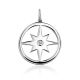 Round Silver Starburst Pendant The Enigma, image 