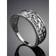 Silver Pebbled Band Ring The Sacral, Ring Size: 6.5 / 17, image , picture 2